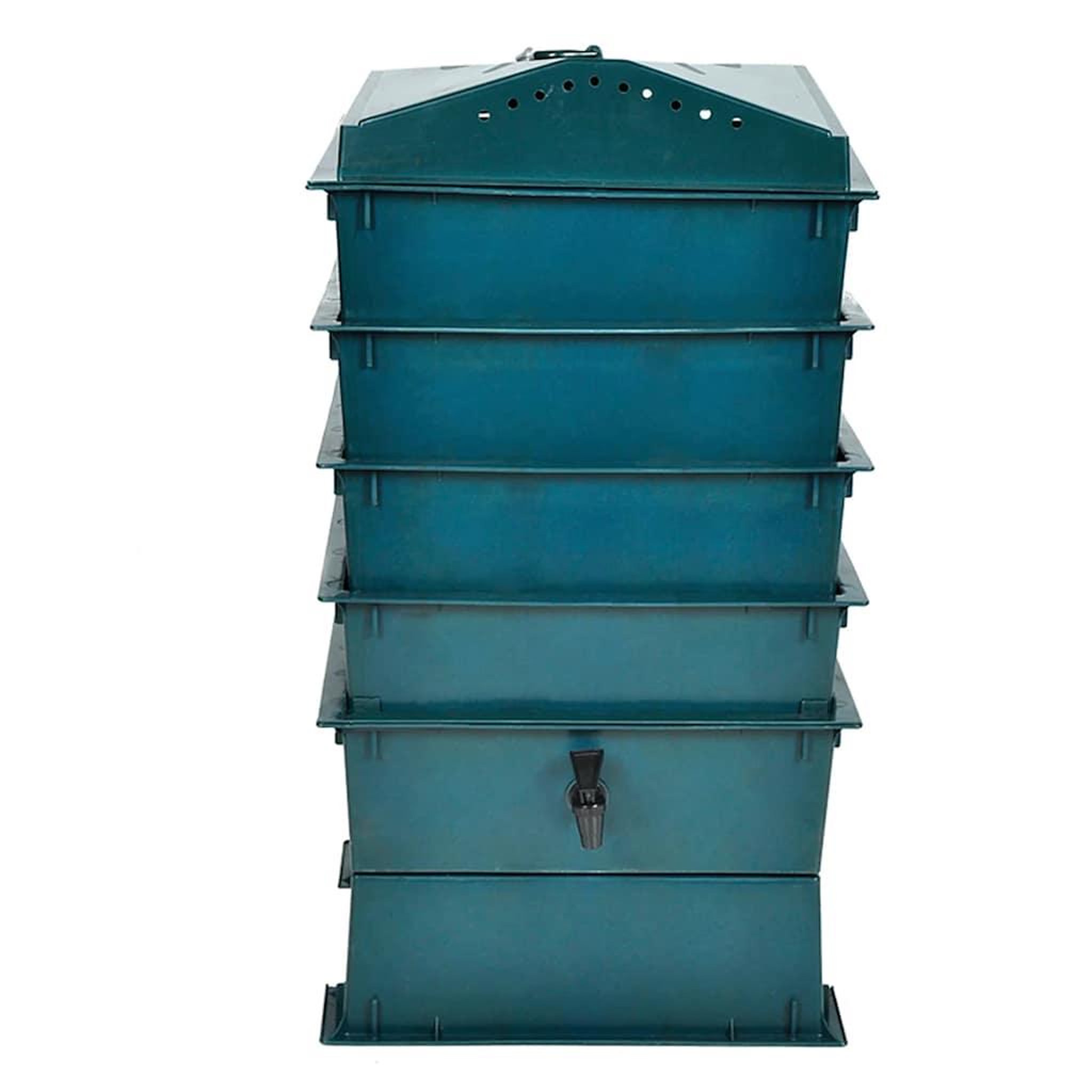 Voir la diapositive 2 : VIDAXL Lombricomposteur 4 plateaux 42 x 42 x 60 cm