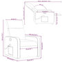 Voir la diapositive 6 : VIDAXL Fauteuil de massage inclinable Taupe Tissu