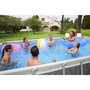 Voir la diapositive 2 : BESTWAY Piscine hors sol Rectangulaire BESTWAY 404x201x100cm - Structure Anticorrosion, Liner Triple Épaisseur, Pompe Échelle Incluses
