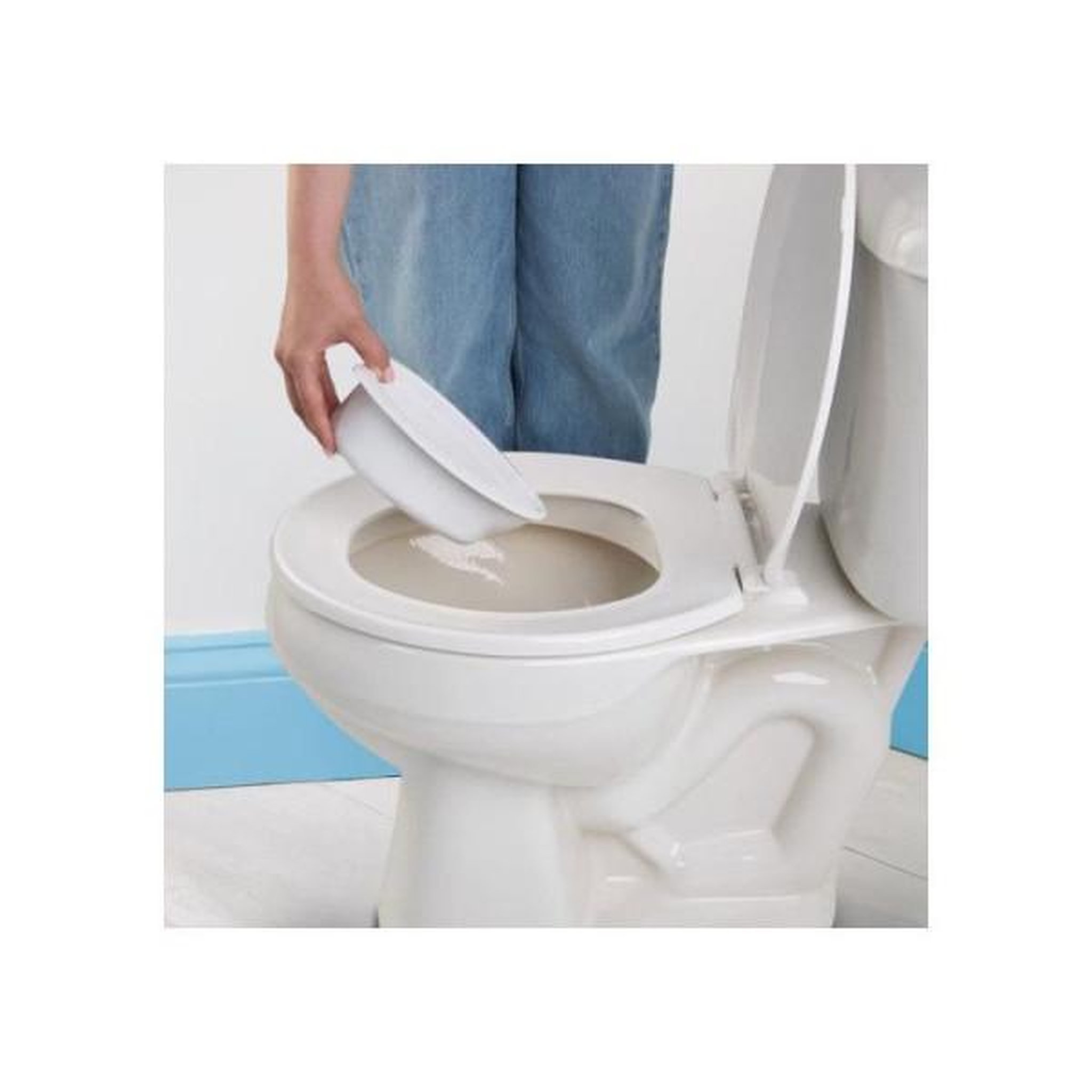 Voir la diapositive 5 : Bright Starts DISNEY BABY - MICKEY- Mini toilette avec réducteur de lunette de toilette inclus, 2 en 1, MySize, Pot amovible facile a nettoye