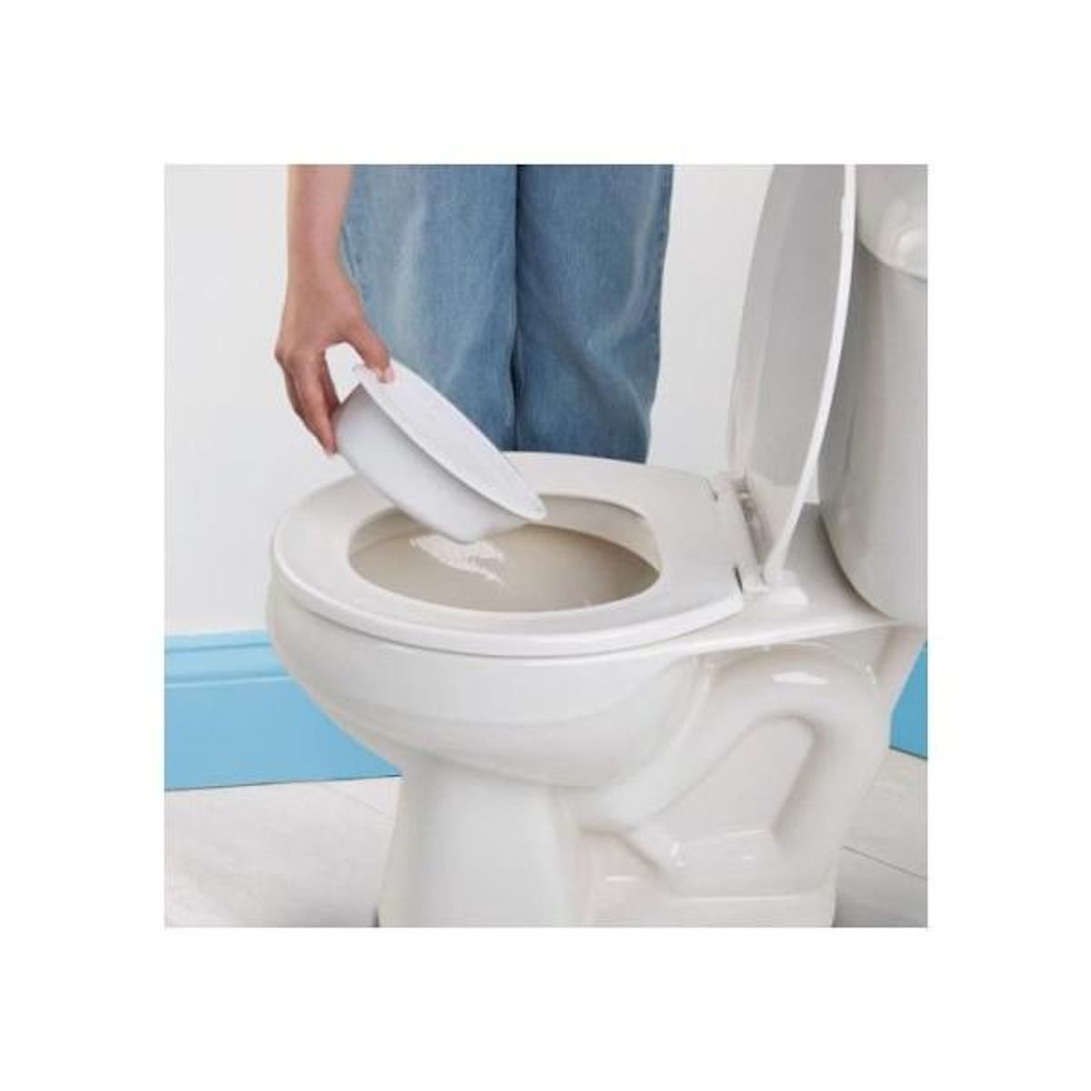 Bright Starts DISNEY BABY - MICKEY- Mini toilette avec réducteur de lunette de toilette inclus, 2 en 1, MySize, Pot amovible facile a nettoye