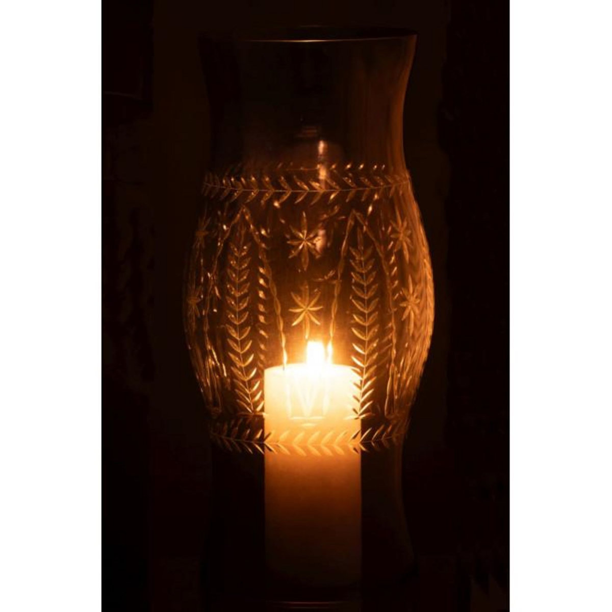 Paris Prix Photophore en Verre  Tarifa  50cm Bleu