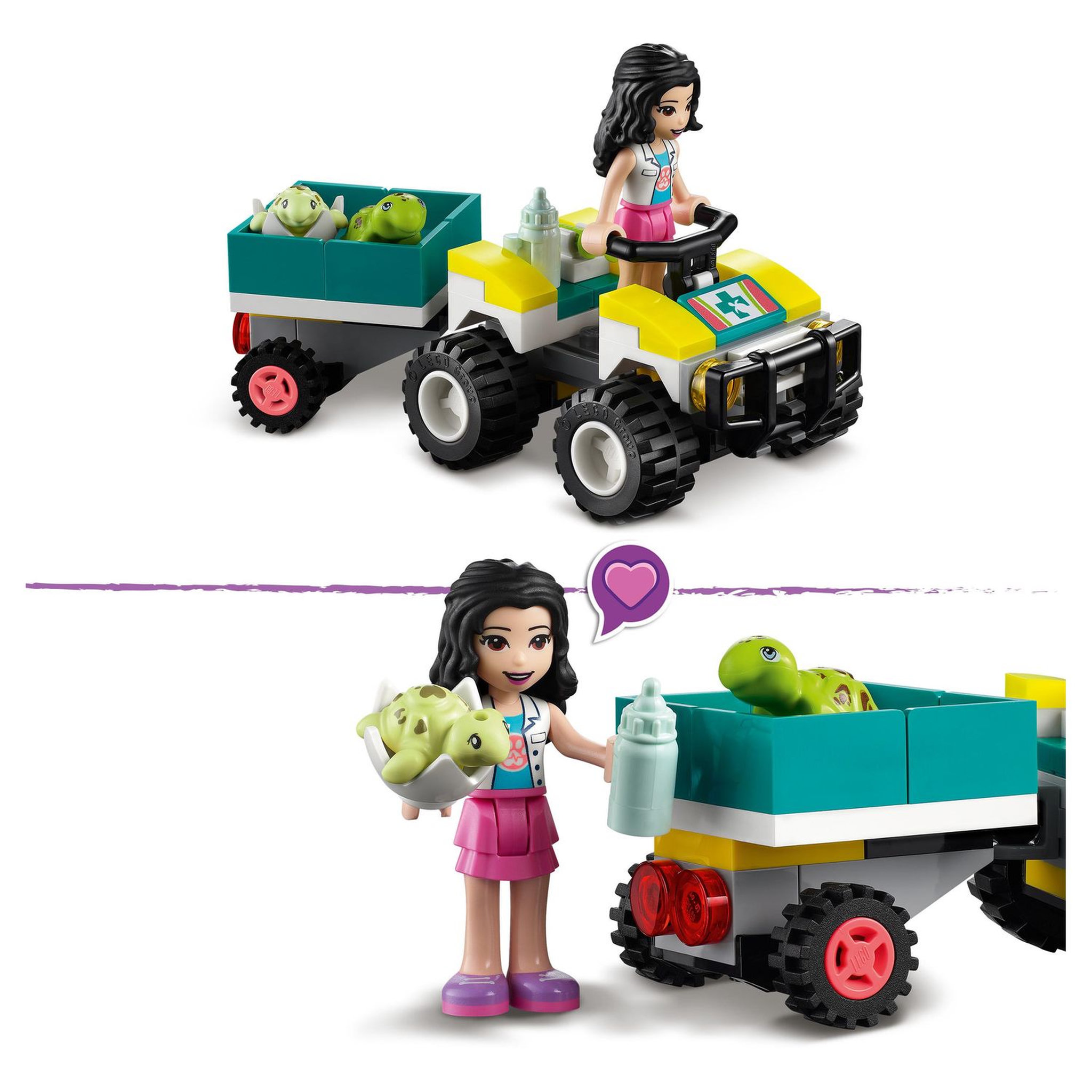 Voir la diapositive 5 : LEGO Friends 41697 - Véhicule de protection des tortues