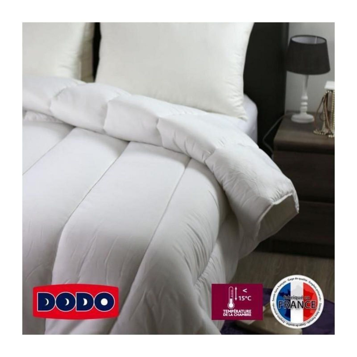 DODO DODO Couette tres chaude 450g/m2 SUPER ACTIWARM 240x260 cm blanc