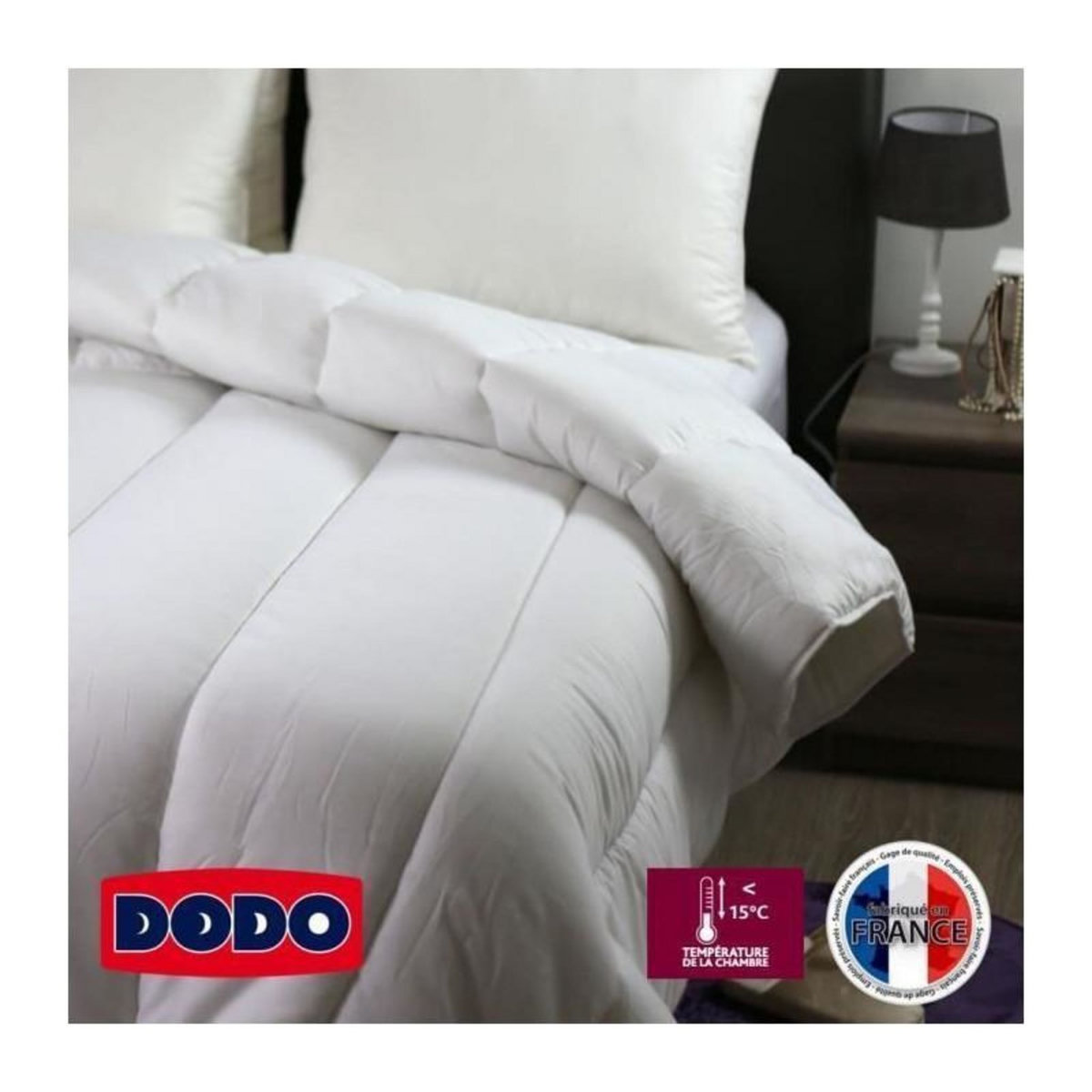 DODO DODO Couette tres chaude 450g/m2 SUPER ACTIWARM 240x260 cm blanc
