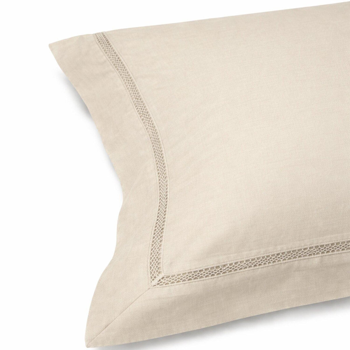 Home collection Parure housse de couette en coton 120 fils brodé