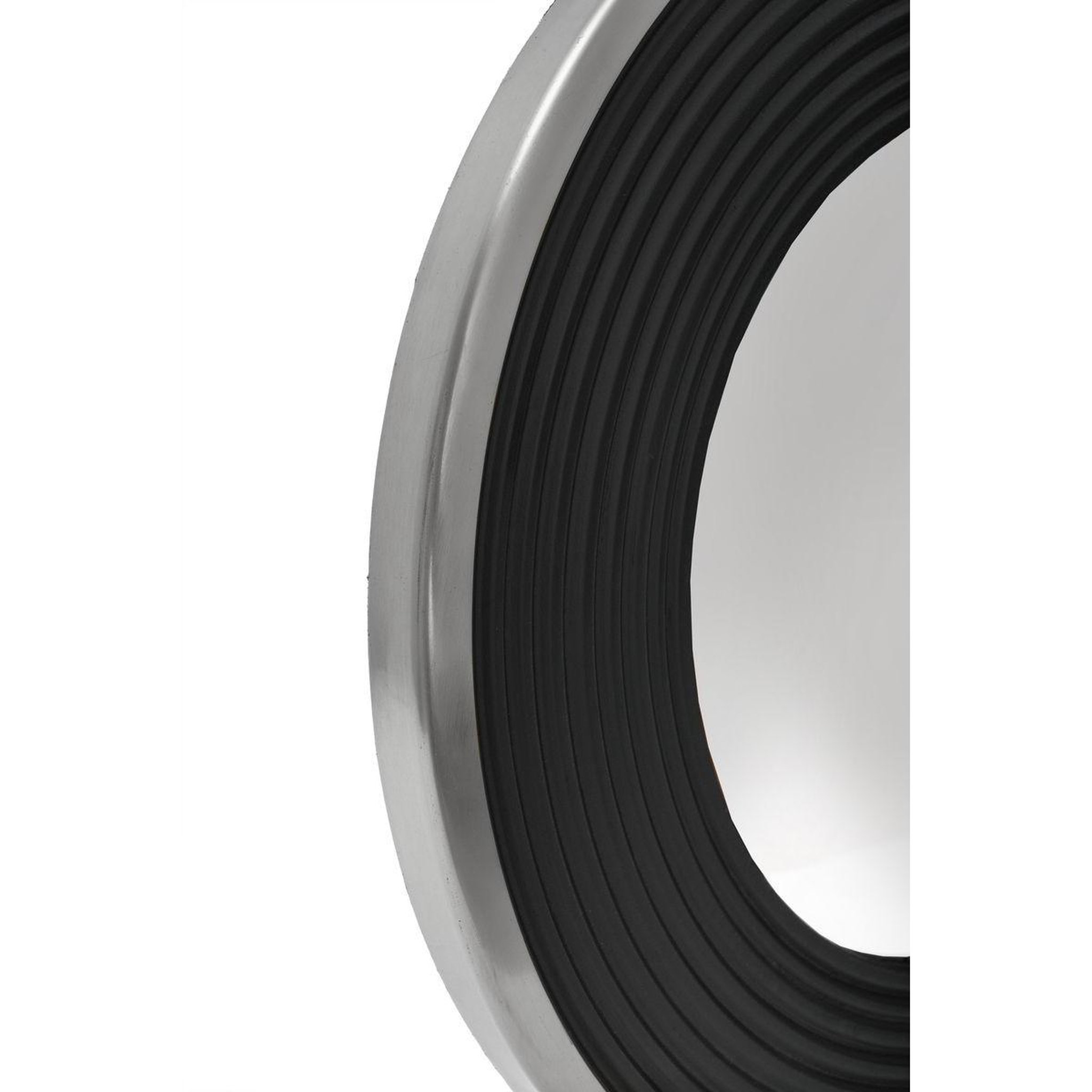 Voir la diapositive 2 : Paris Prix Miroir Mural Design  Eleganca  51cm Argent & Noir