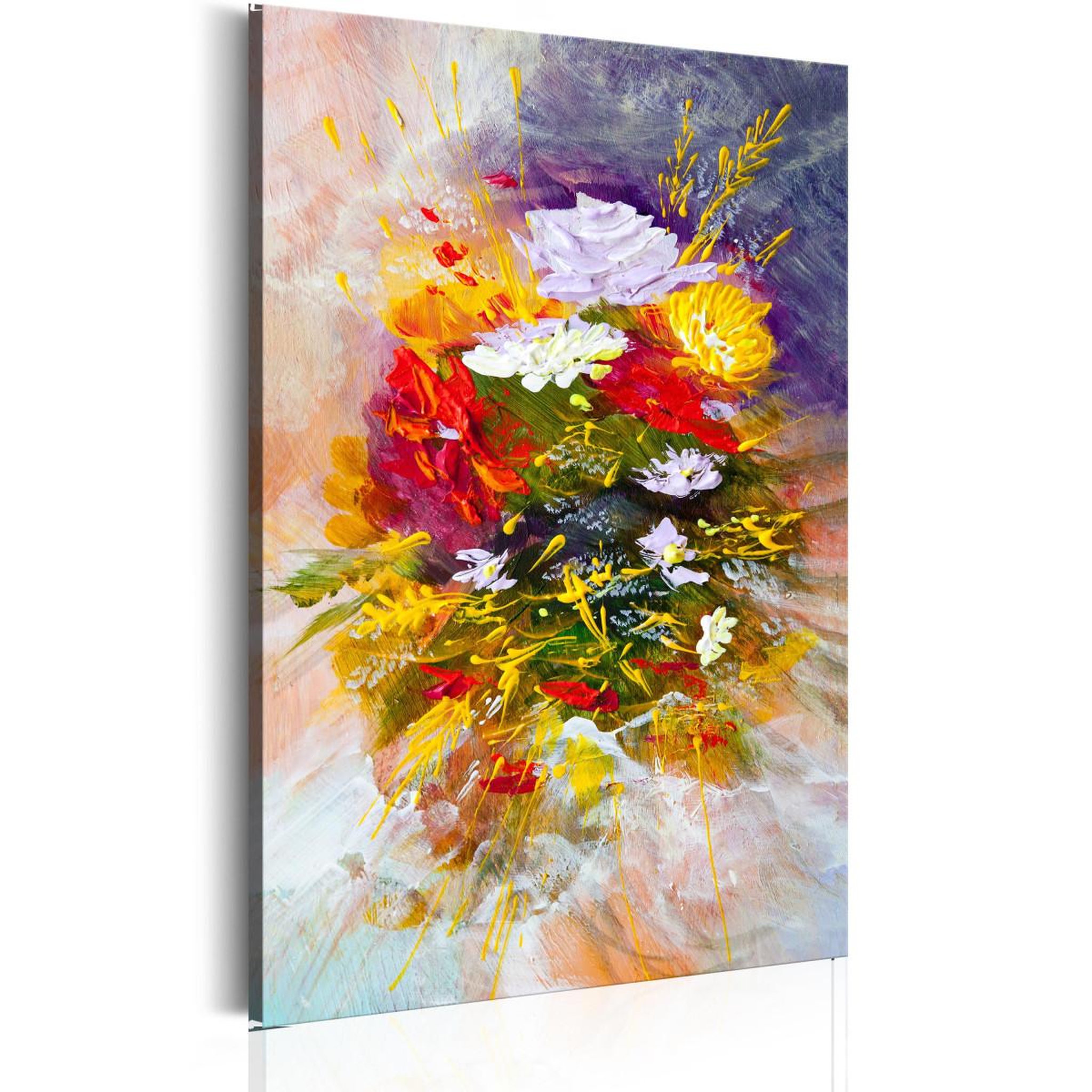 Paris Prix Tableau imprimé  fleurs d'août. Coloris disponibles : Multicolore