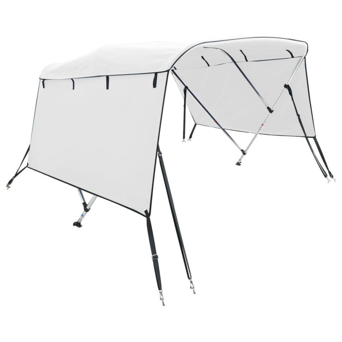 VIDAXL Toit bimini a 3 arceaux parois laterales 183x(170-182)x137 cm
