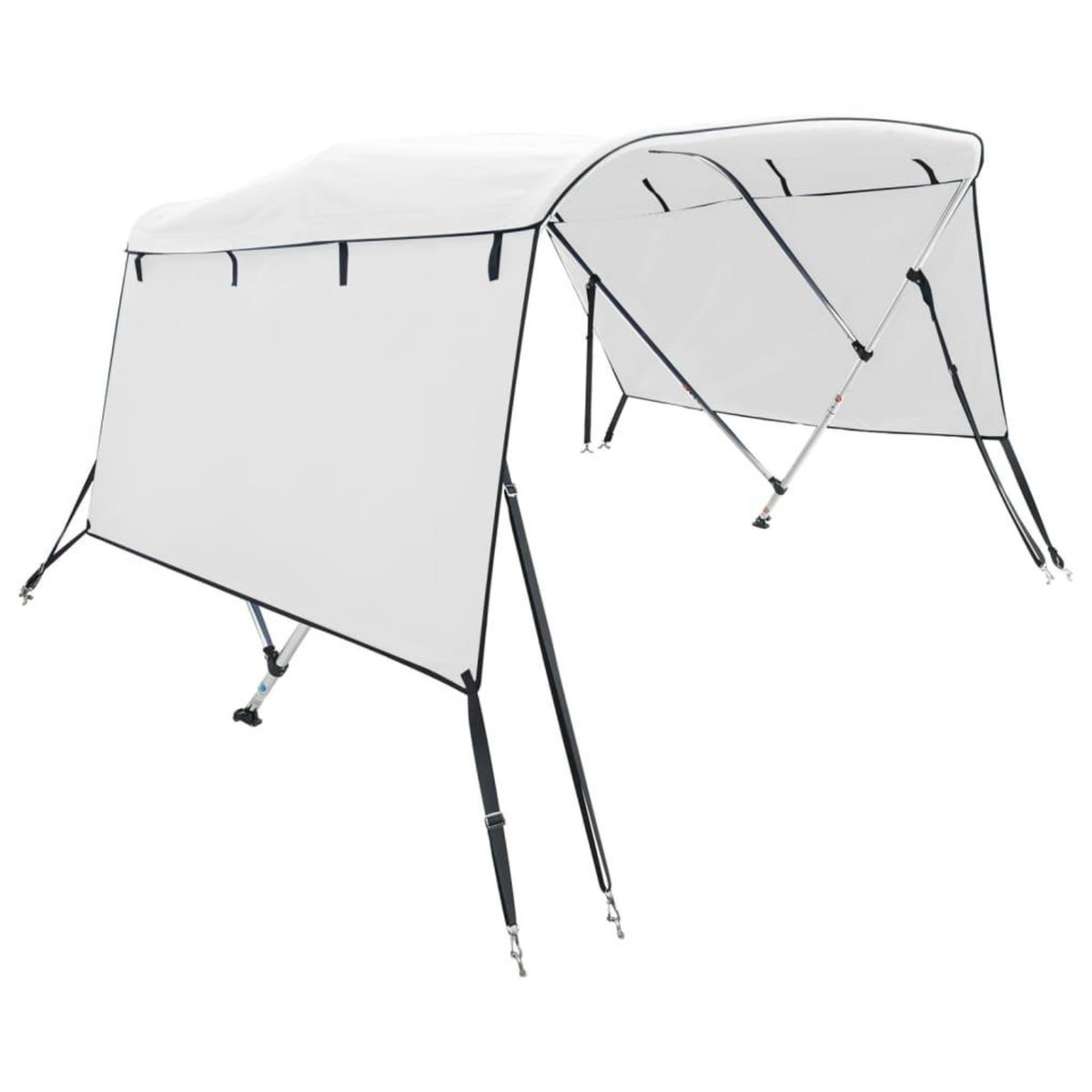 VIDAXL Toit bimini a 3 arceaux parois laterales 183x(170-182)x137 cm