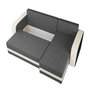 Voir la diapositive 4 : BEST MOBILIER Harvey - canapé d'angle réversible 4 places convertible avec coffre en tissu bicolore