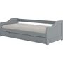 Voir la diapositive 5 : Lit banquette gigogne 2 couchages 90x200cm ANDREA