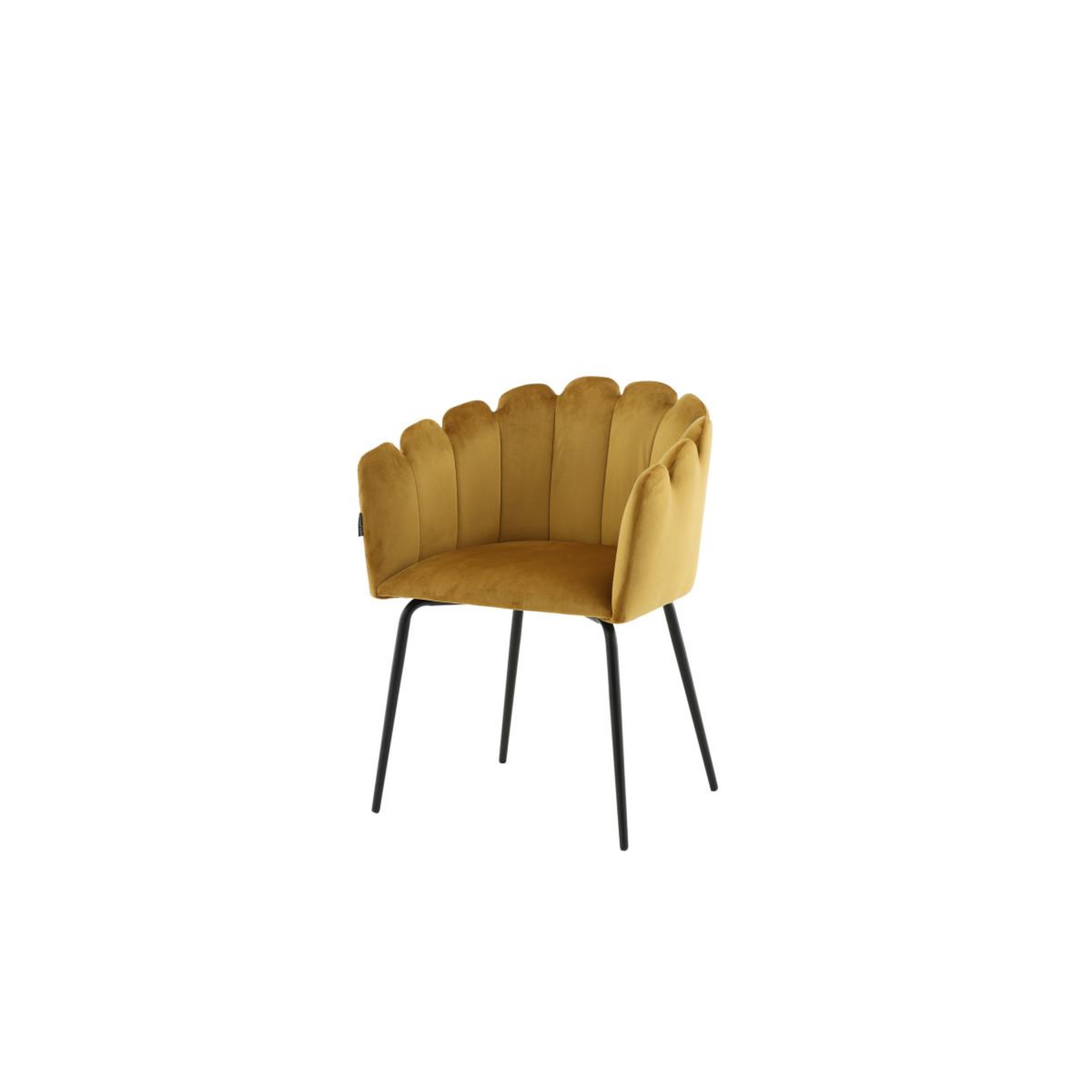 Voir la diapositive 5 : Paris Prix Chaise en velours  limhamn  76cm jaune
