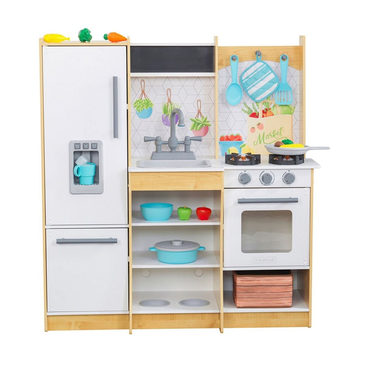 Fresh market store play kitchen