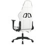 Voir la diapositive 5 : VIDAXL Chaise de jeu avec repose-pied Blanc et noir Similicuir