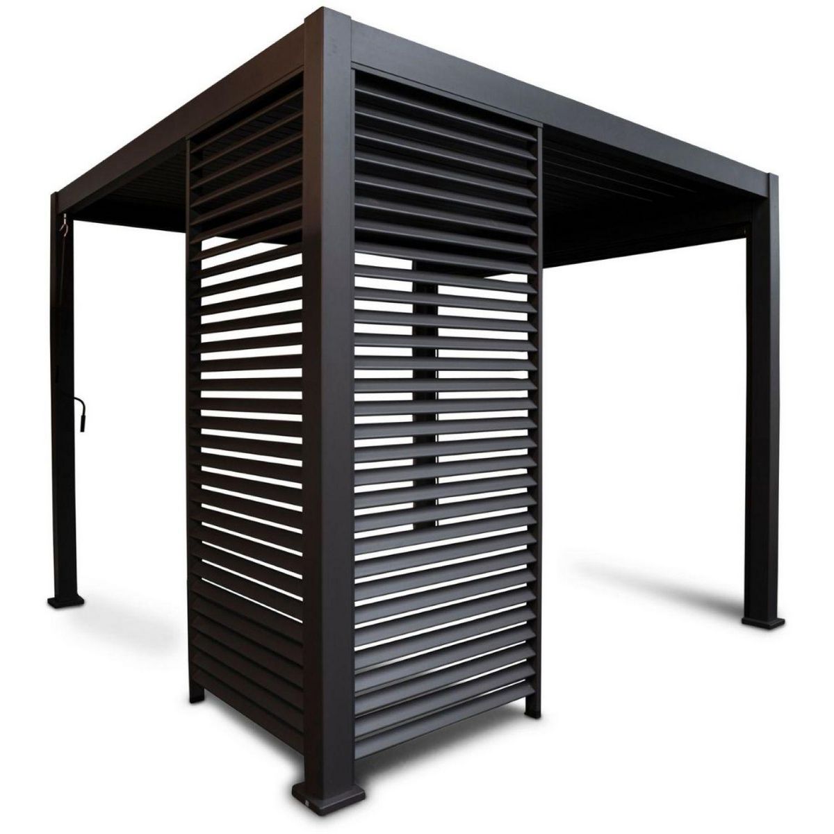 OMBREA Panneau brise-vue pour pergola bioclimatique - Aluminium - Anthracite