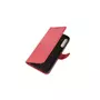amahousse Housse rouge Huawei P40 Lite E/ Honor 9C/ Y7p folio grainé avec languette aimantée