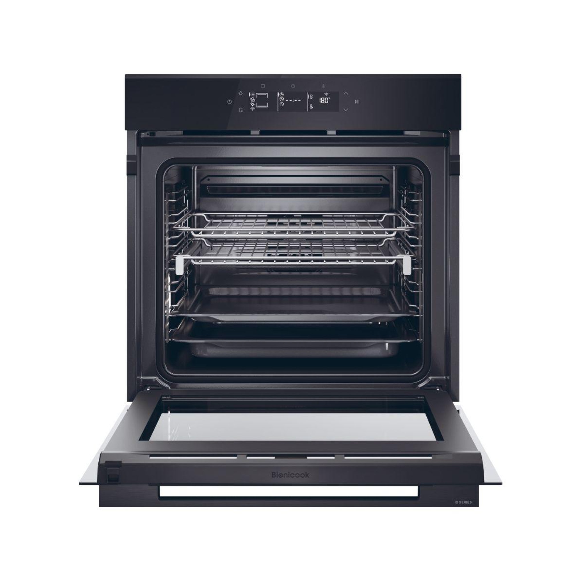 Voir la diapositive 3 : HAIER Four encastrable h6 id46g5ytb - pyrolyse - hydrolyse - chaleur pulsée - porte froide - rails télescopiques