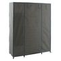 Voir la diapositive 4 : FIVE Armoire en tissu avec penderie, étagères et boites de rangement - Gris anthracite