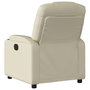 Voir la diapositive 5 : VIDAXL Fauteuil inclinable electrique Creme Similicuir