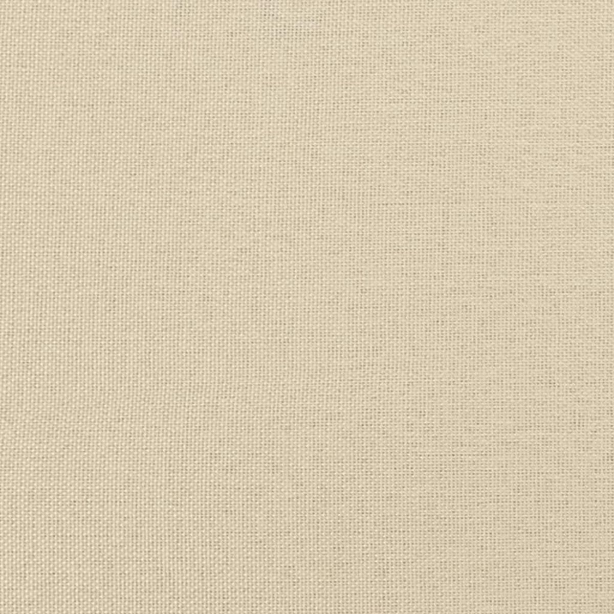 VIDAXL Ensemble de canapes 2 pcs avec coussins Creme Tissu