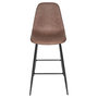 Voir la diapositive 3 : Paris Prix Lot de 2 Chaises de Bar  Amber  106cm Marron