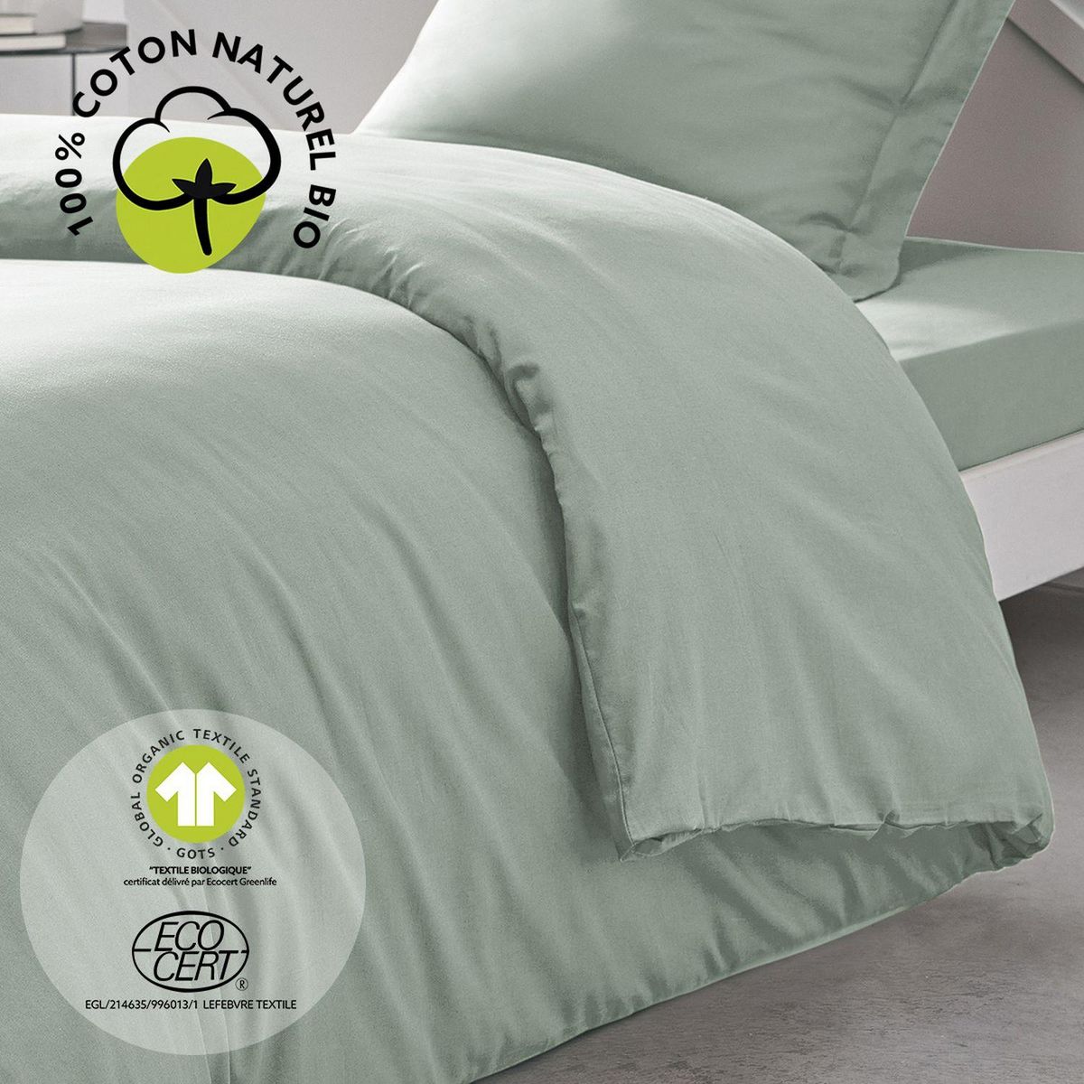 Today Housse de couette 1 place - 100% coton BIO