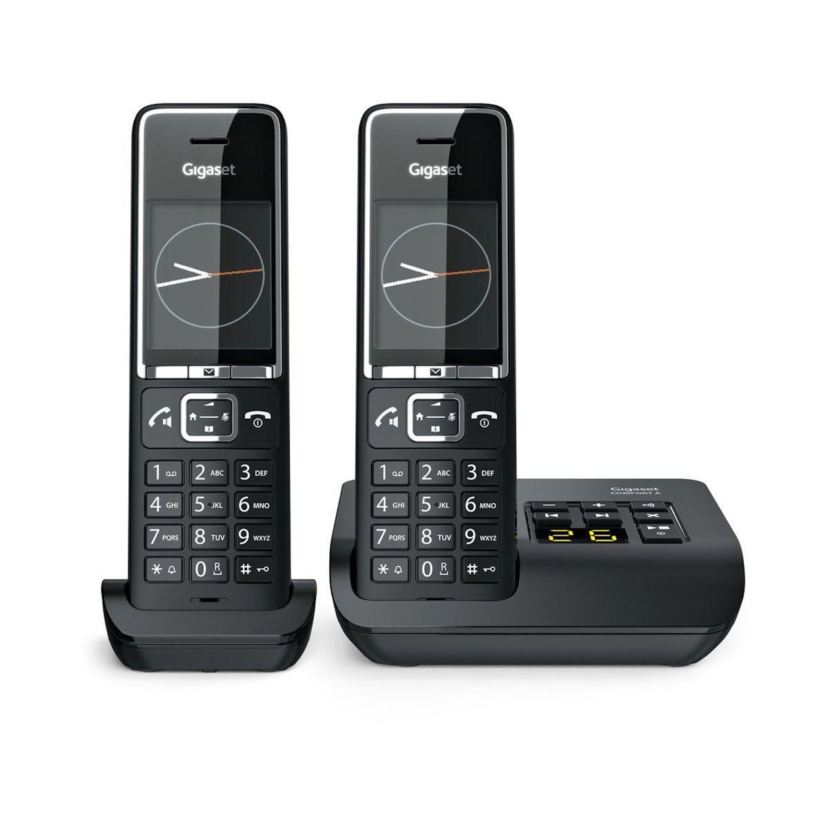 GIGASET Téléphone sans fil COMFORT 550A DUO NOIR