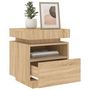 Voir la diapositive 4 : VIDAXL Armoire de chevet avec lumières LED chêne sonoma 40x39x48,5 cm