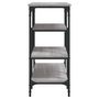 Voir la diapositive 5 : VIDAXL Table console avec etageres sonoma gris 100x35x75 cm