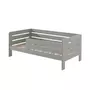 Vipack Lit 70x140 sommier inclus Ted - Gris