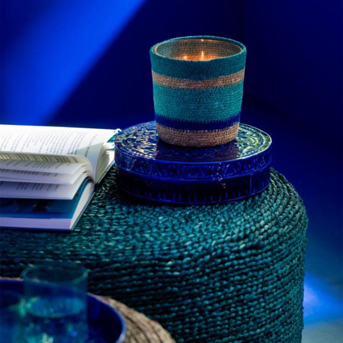 Paris Prix Lot de 2 Boîtes en Métal  Nag  24cm Bleu