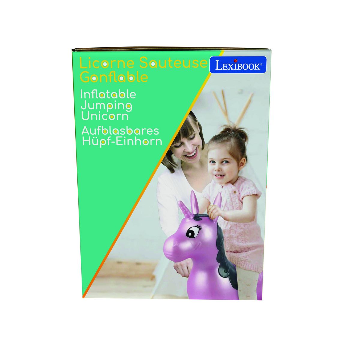 Lexibook Licorne Sauteuse Gonflable Rose