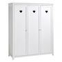 Voir la diapositive 4 : Paris Prix Pack - Lit Enfant, Chevet, Tiroir & Armoire  Amori  Blanc