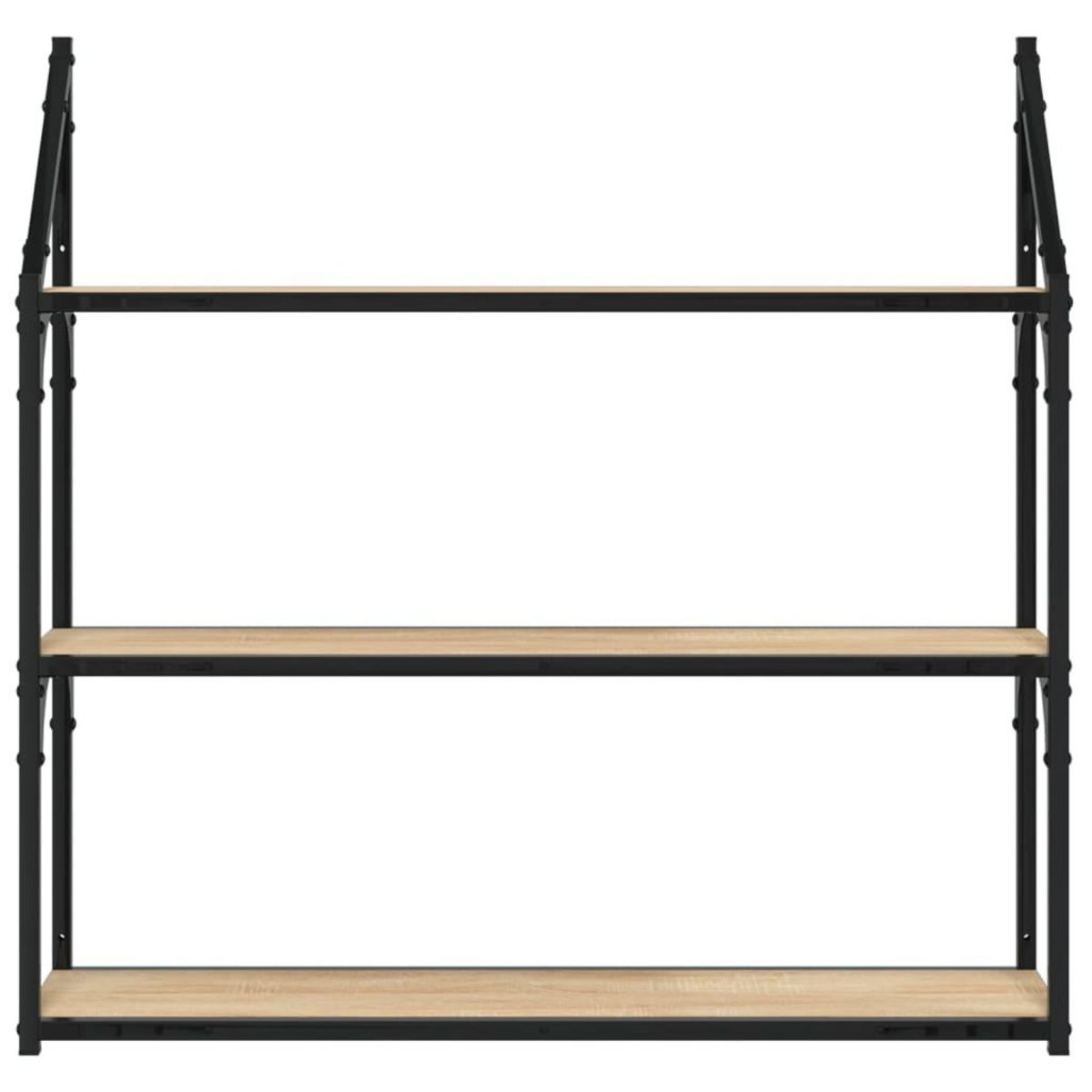 VIDAXL Etagere murale 3 niveaux chene sonoma 80x21x78,5 cm