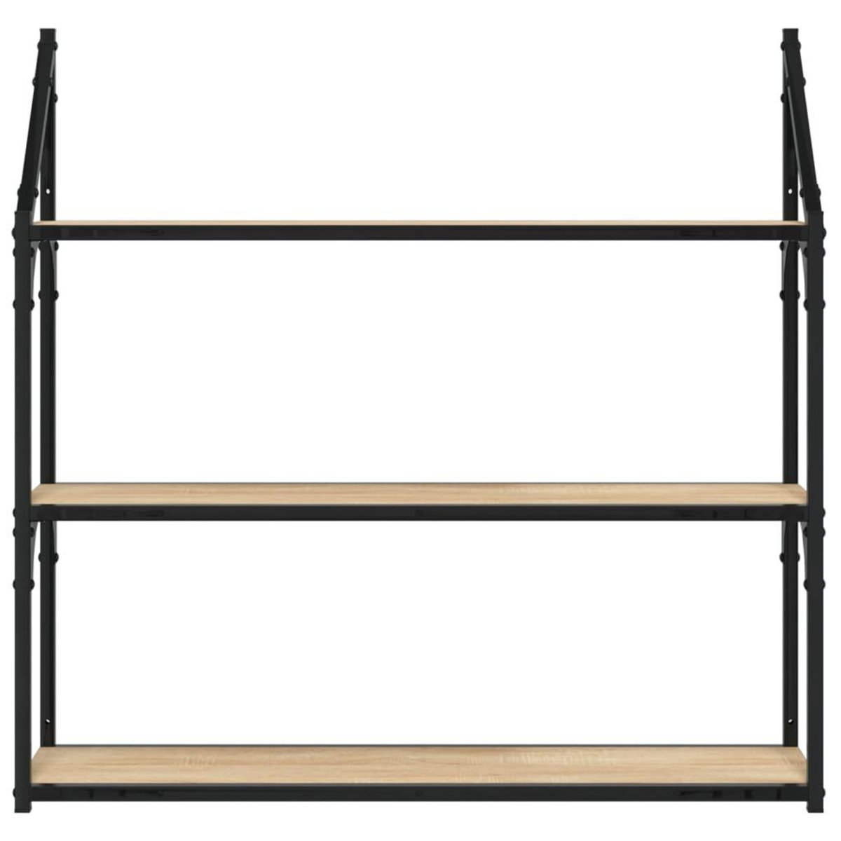VIDAXL Etagere murale 3 niveaux chene sonoma 80x21x78,5 cm