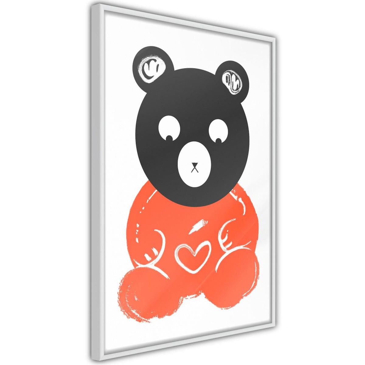Paris Prix Affiche Murale Encadrée  Teddy Bear in Love