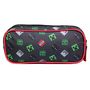 Voir la diapositive 4 : Bagtrotter BAGTROTTER  Trousse scolaire 2 compartiments Minecraft Noir