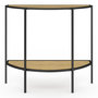 Voir la diapositive 3 : ID MARKET Console demi-lune DETROIT 1 étagère design industriel