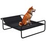 Voir la diapositive 1 : PAWHUT Lit surélevé pour chien appui-tête textilène micro-perforé noir