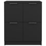 Voir la diapositive 4 : VIDAXL Buffets 2 pcs Noir 60x30x70 cm Bois d'ingenierie