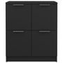 Voir la diapositive 4 : VIDAXL Buffets 2 pcs Noir 60x30x70 cm Bois d'ingenierie