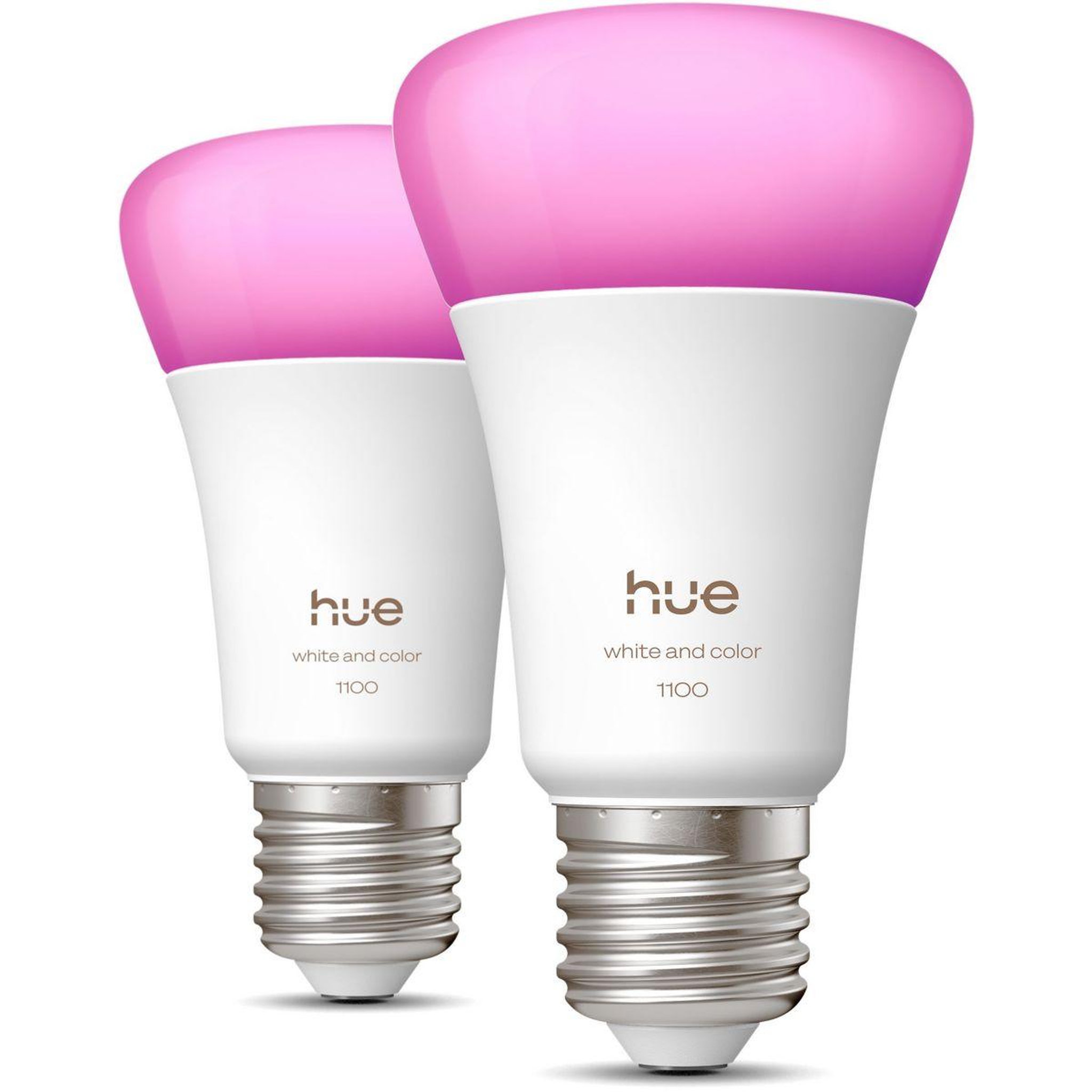 Voir la diapositive 2 : PHILIPS HUE Ampoule LED connectée E27 White&Color Ambiance pack de 2