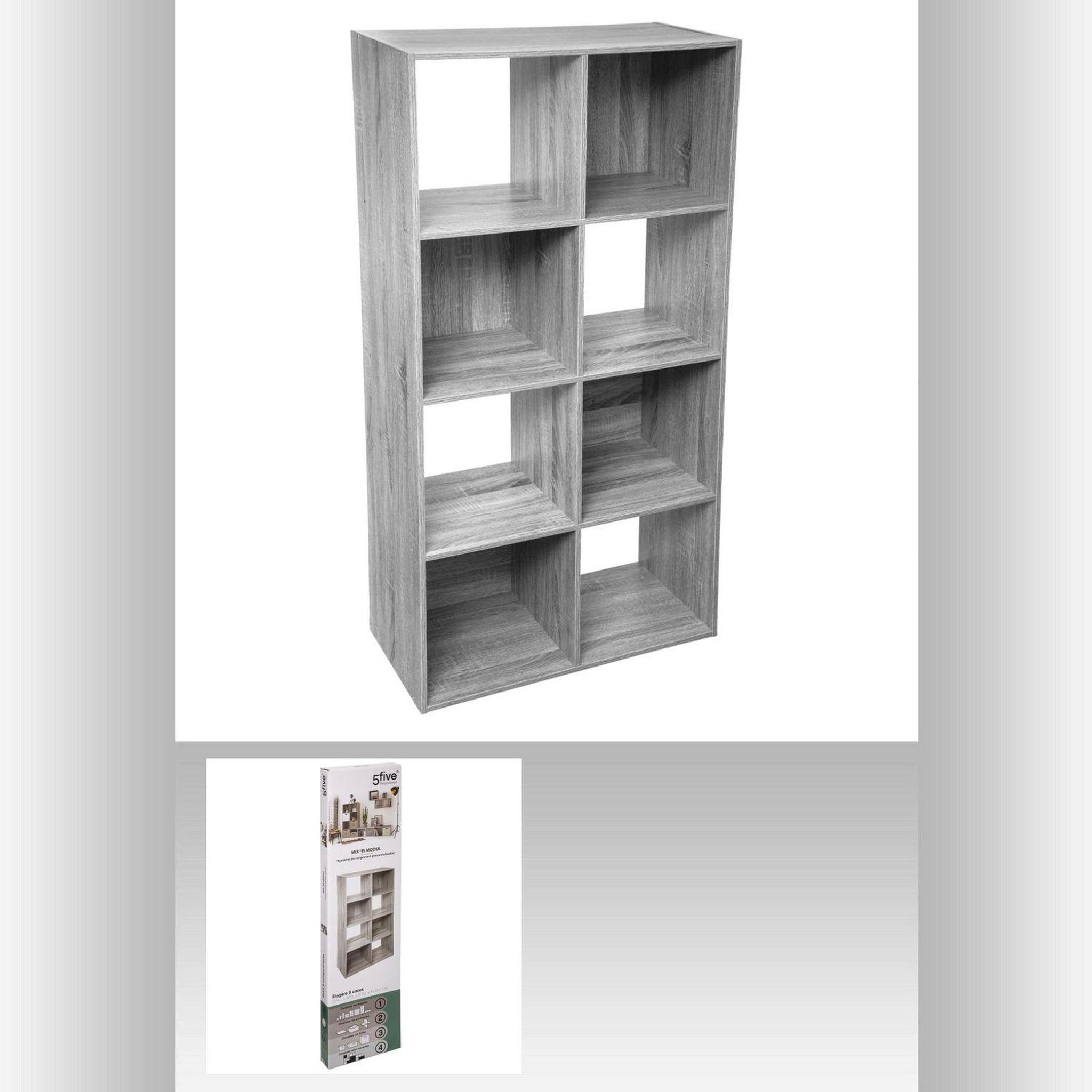 Voir la diapositive 3 : FIVE Etagère cube design Mix'n modul