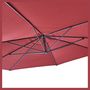 Voir la diapositive 3 : GARDENSTAR Parasol déporté octogonale - Aluminium et polyester - 3x4m - Rouge dahlia