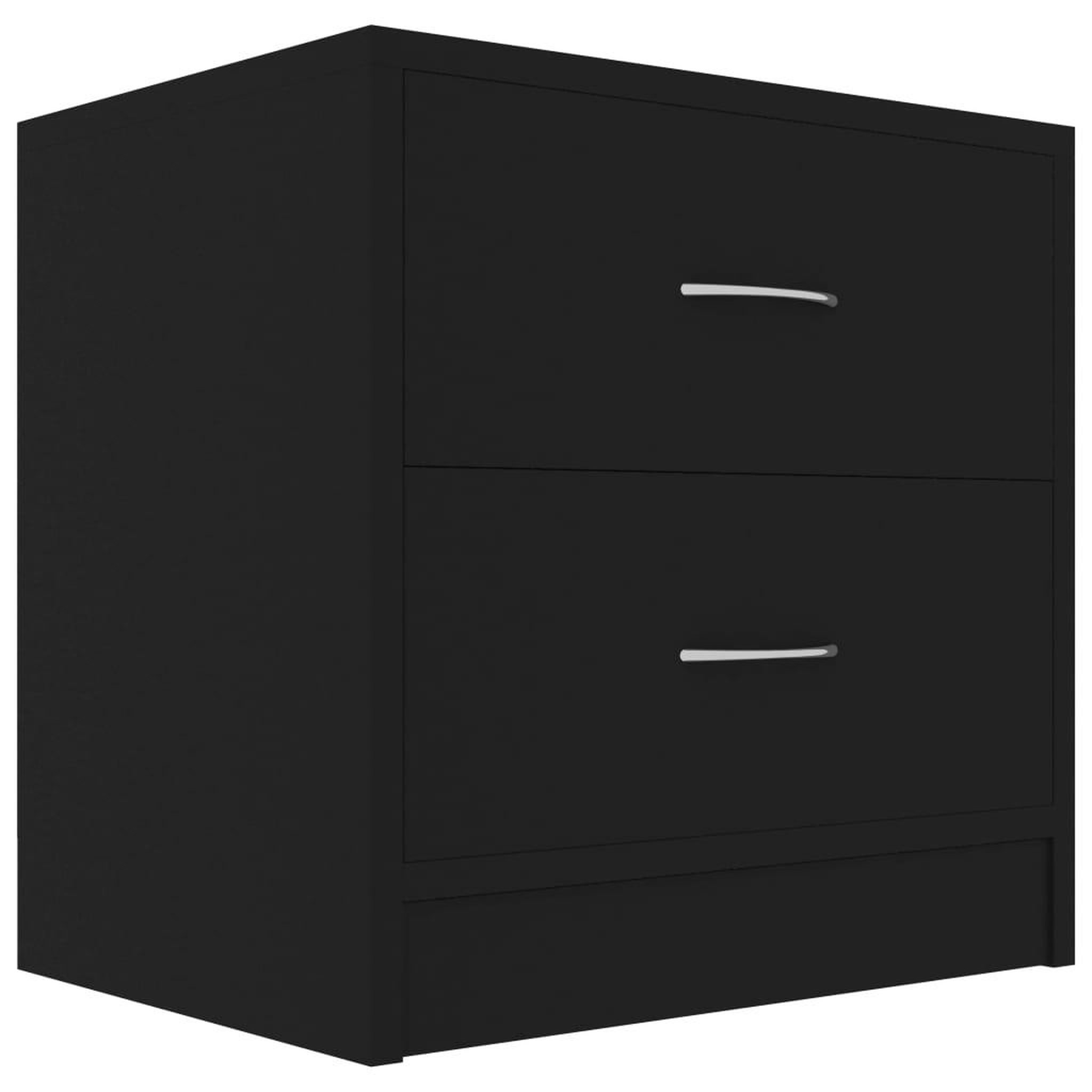 Voir la diapositive 2 : VIDAXL Table de chevet Noir 40x30x40 cm Bois d'ingenierie