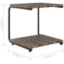 Voir la diapositive 6 : VIDAXL Chaise longue a 2 places avec coussins Resine tressee Marron