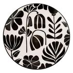 SECRET DE GOURMET Lot de 6 Assiettes à Dessert  Twisted Lime  19cm Noir & Blanc