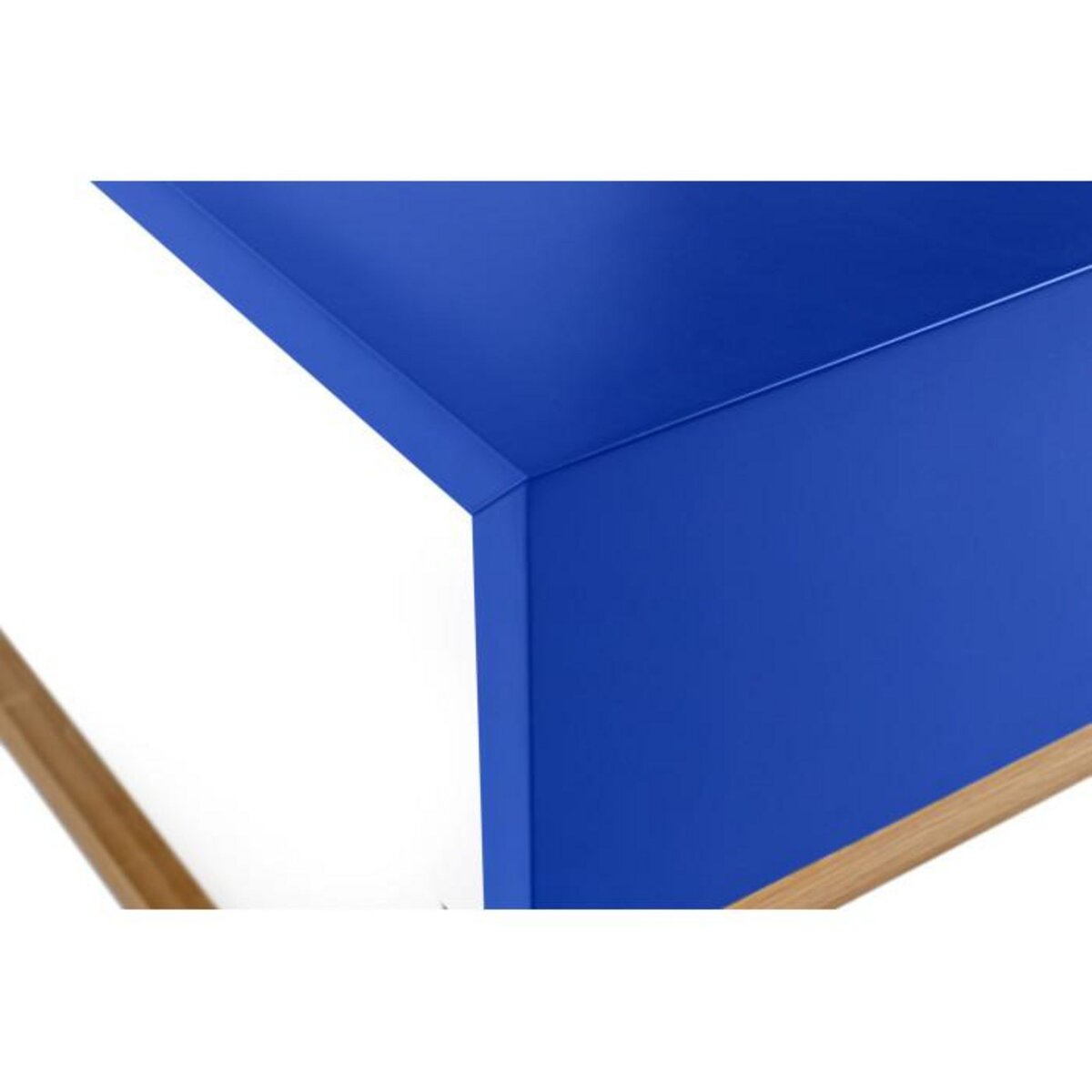 Paris Prix Table Basse Design en Bois  Cubis  60cm Bleu