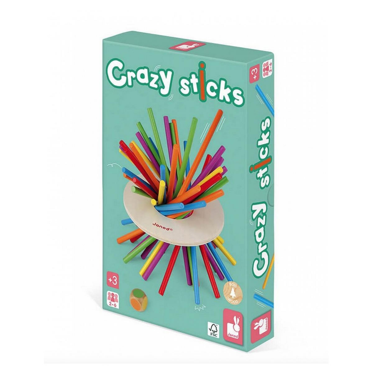 Juratoys-Janod Crazy Sticks Jeu d'adresse